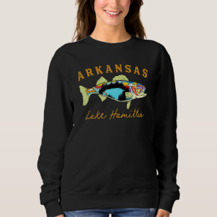Mens Arkansas Walleye Fishing Hamilton Lake Walley Sweatshirt