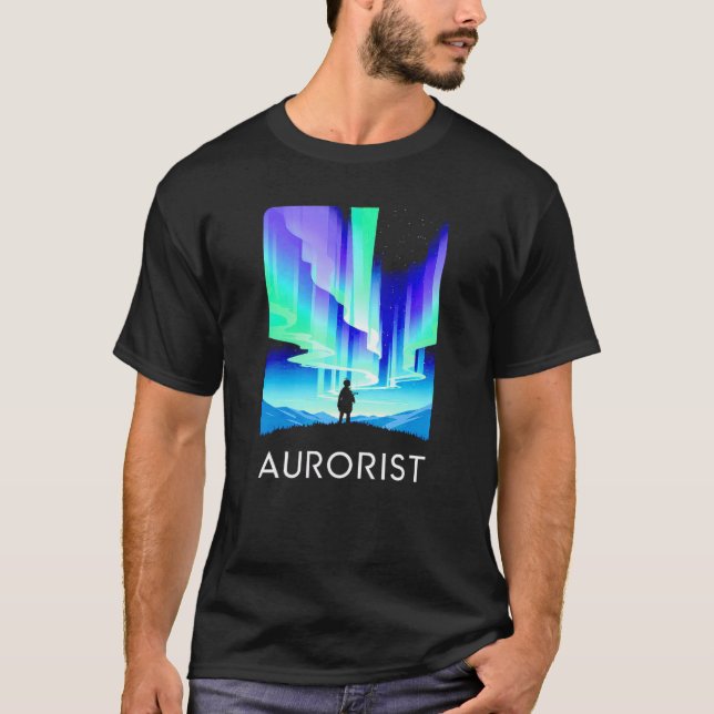 Mens Aurorist adventure retro vintage T-Shirt (Front)