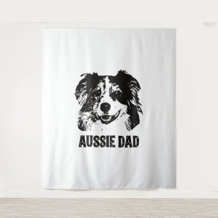 Mens Aussie Dad - Australian Shepherd Dog Dad Tapestry