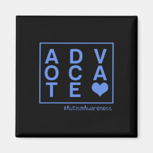 Mens Autism Awareness Advocate Unique Embrace Disa Magnet