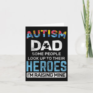 Mens Autism Dad Autism Awareness Autistic Spectrum Card