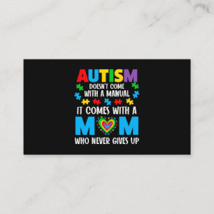 Mens Autism Doesnt Come With A Manual Mom Who Neve Business Card