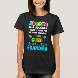 Mens Autism Spectrum Disorder Grandmother Awarenes T-Shirt