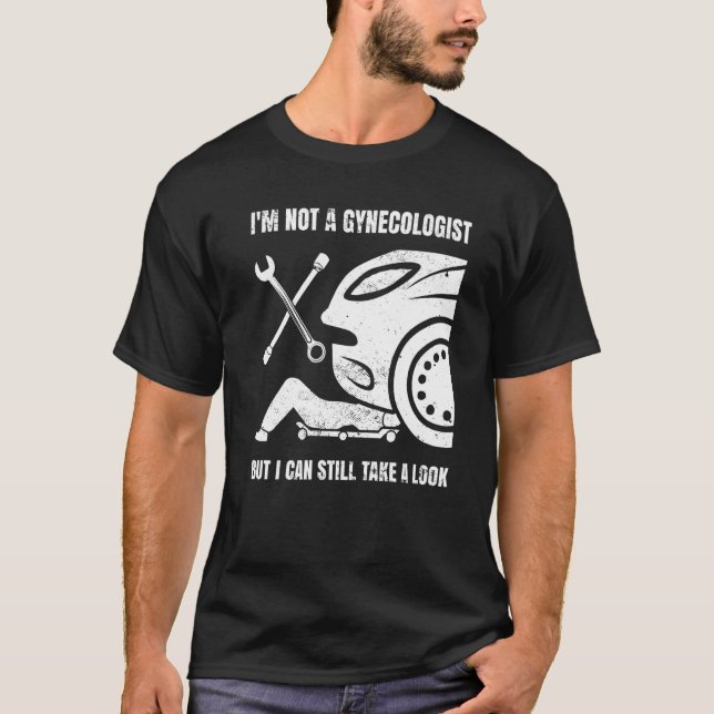 Mens  Auto Mechanic Car Diesel Engine Mechanics Ga T-Shirt (Front)