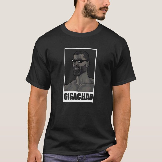 Mens Average Sigma Male Gigachad Meme T-Shirt (Front)