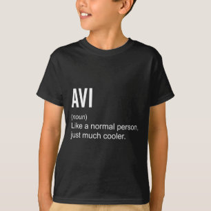 Mens Avi Definition Name Funny Personalized T-Shirt