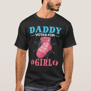 Mens Baby Shower Party Dad Girl Future Daddy Gende T-Shirt