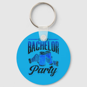 Mens Bachelor Party Bride Groom Team Performance Keychain