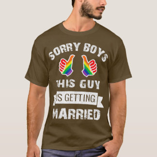 Mens BACHELOR Party LGBT Gay Pride Gift Groom Brid T-Shirt
