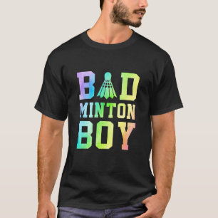 Mens Badminton Boy Graphic Shuttlecock Badminton P T-Shirt