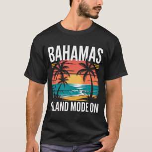 MENS BAHAMAS TSHIRT Island Mode On Summer Beach