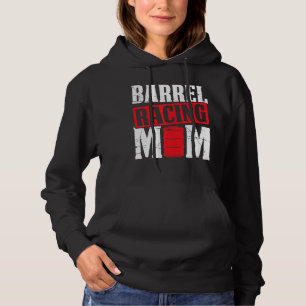 Mens Barrel Racing Mom Barrel Racing Western Rodeo Hoodie