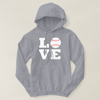 Men's Baseball LOVE Player or Coach Sports Team Hoodie