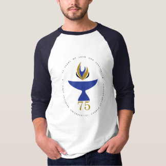 Men's Baseball-Style T-shirt with Logo and Name