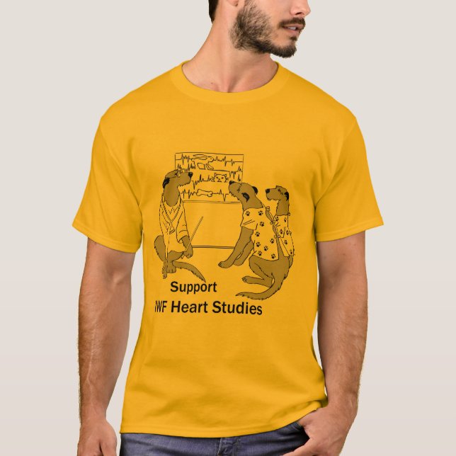 Men's Basic Heart Study T-Shirt (Front)