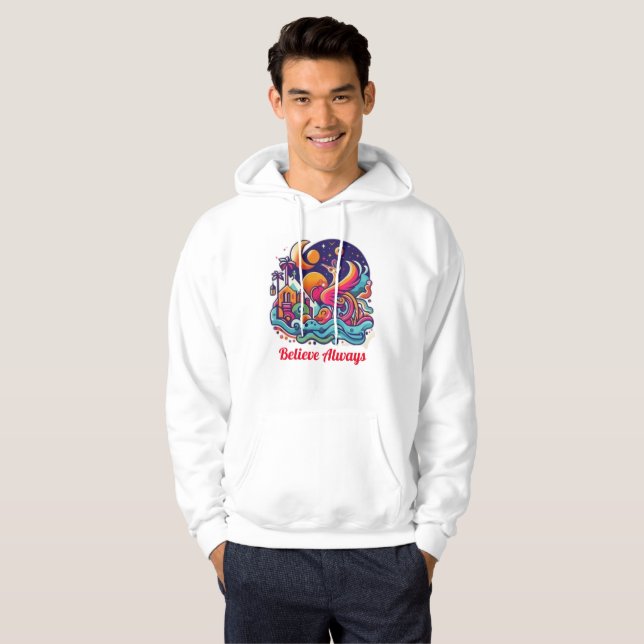Men's Basic Hooded Sweatshirt (Front Full)