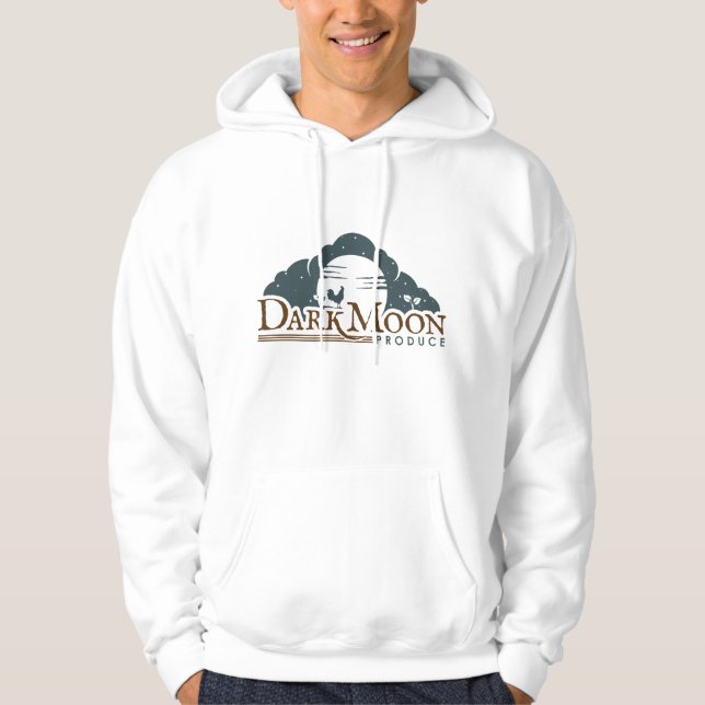 Men's Basic Hooded Sweatshirt - Dark Moon Produce (Front)