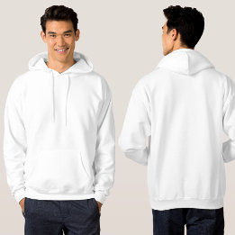 Men's Basic Light Coloured Hooded Sweatshirt
