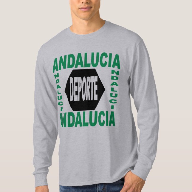 Men's Basic Long Sleeve T-Shirt  ANDALUCIA DEPORTE (Front)