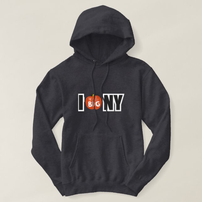 Men's Basic Love New York Hooded Sweatshirt (Design Front)