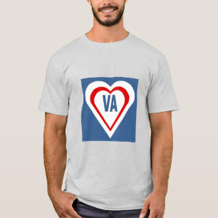 Men's Basic T-Shirt ash LOVE VIRGINIA