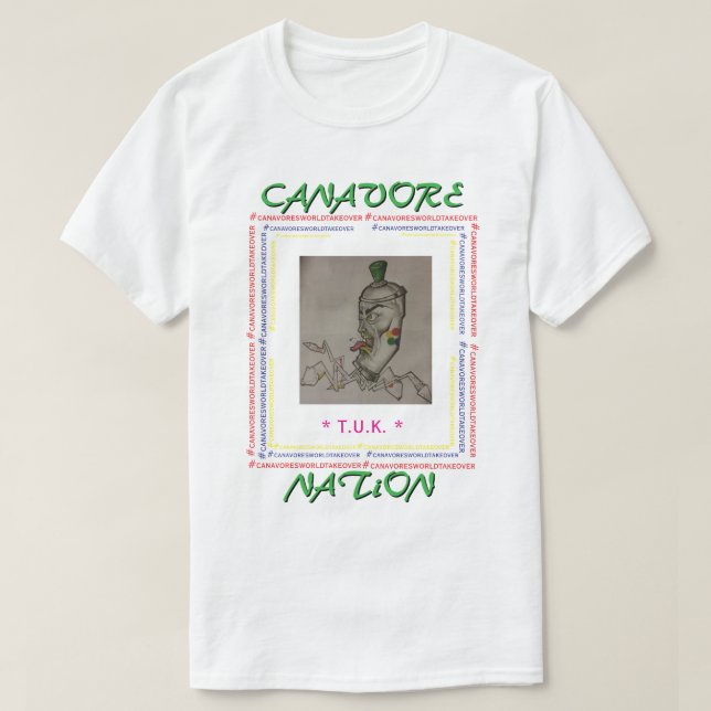 Men's Basic T-Shirt ~  CANAVORE NATION (Design Front)