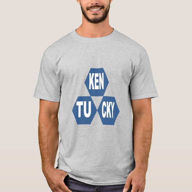 Men's Basic T-Shirt  grey DESIGN  KY  SPORT (Front)