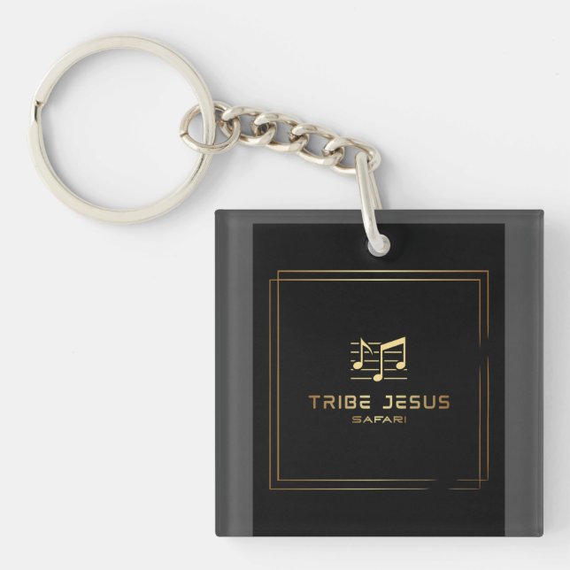 Men's Basic T-Shirt Keychain (Front)