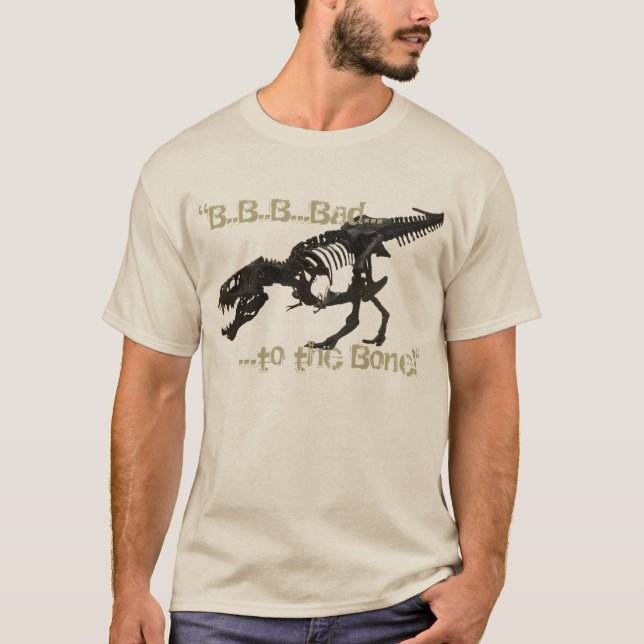 Men's Basic tee shirt T-Rex Skellie (Front)