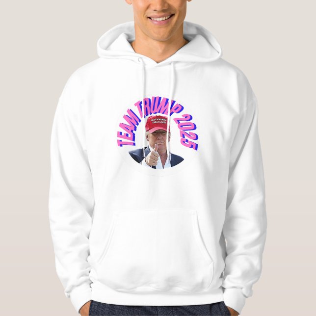 Men's Basic Trump Hooded Sweatshirt (Front)