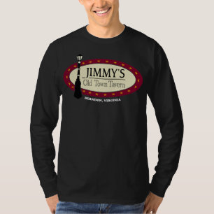 Men's Basic White JOTT Logo Long Sleeve T-Shirt