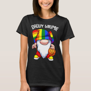 Mens Basketball Daddy Gnome Lgbt Q Gay Pride Rainb T-Shirt
