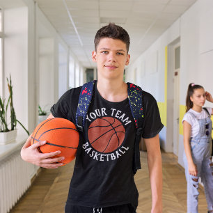 Men's Basketball Team, Player Name & Jersey Number T-Shirt