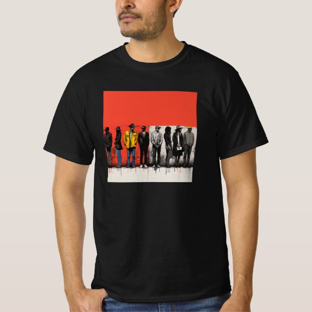 Men's Basquiat-Inspired Art Tee (Front)