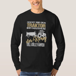 Mens Bauer Tractor   Saying Gulle Fahren T-Shirt