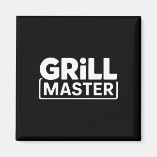Mens bbq grill master backyard barbecue smoke king magnet