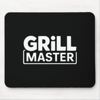 Mens bbq grill master backyard barbecue smoke king mouse pad