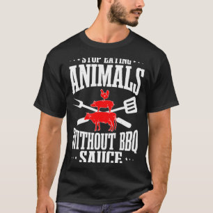 Mens bbq lover grilling barbecue chef brisket cook T-Shirt