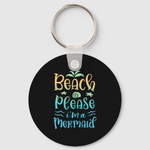 Mens beach funny mermaid pun clothing women summer keychain