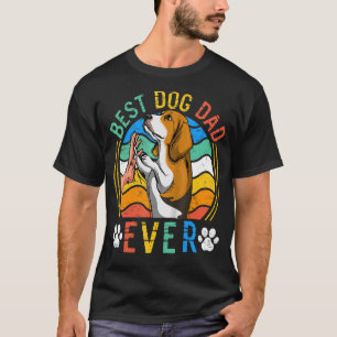 Mens Beagle Best Dog Dad Ever Dog T-Shirt