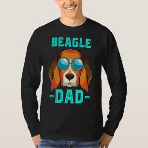 Mens Beagle Dad Pet Daddy Dog Cool Sunglasses Be T-Shirt