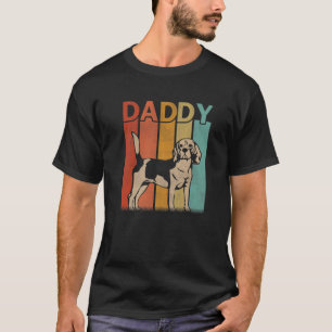 Mens Beagle Dog Retro Style Vintage Daddy Graphic T-Shirt