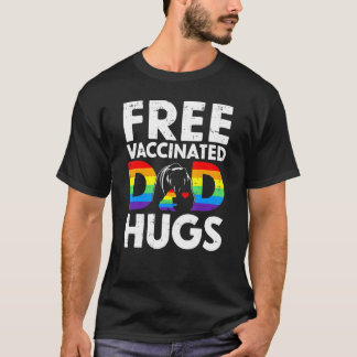 Mens Bear Free Fully Vaccinated Dad Hugs Proud All T-Shirt