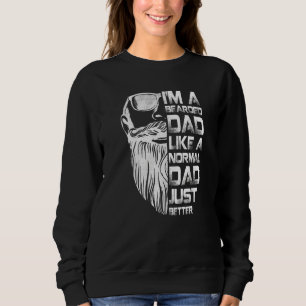 Mens Bearded Dad   Beard Humour Father's Day Sweatshirt