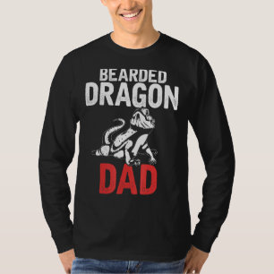 Mens Bearded Dragon Dad Reptile Animal Lizard Bear T-Shirt