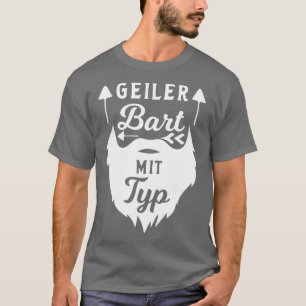 Mens Bearded Men with Full Beard Statement Saying  T-Shirt