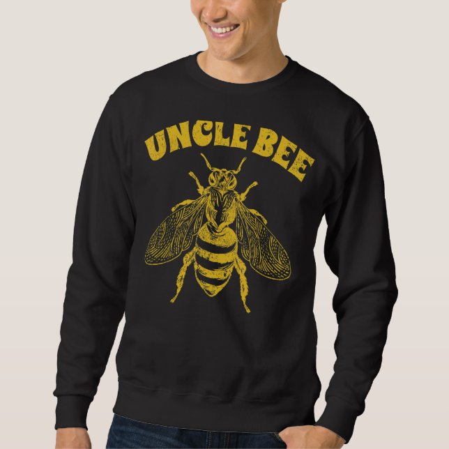 Mens Bee  Beekeeper Keeping Uncle Bee Father's Day Sweatshirt (Front)