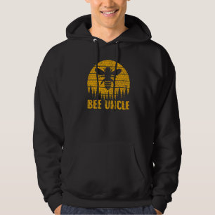 Mens Bee Vintage Beekeeper Keeping Bee Uncle Fathe Hoodie