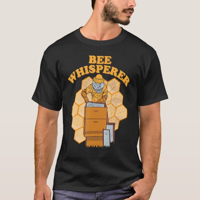 Mens Beekeeping Bee Whisperer Beekeeper T-Shirt (Front)