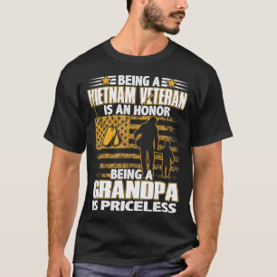 Mens Being Vietnam Veteran Is An Honor Grandpa Is T-Shirt